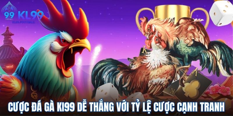 Cược đá gà KL99 dễ thắng với tỷ lệ cược cạnh tranh